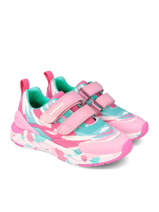 Kids Sneakers Anatomic with Hoop & Loop Closure Pink