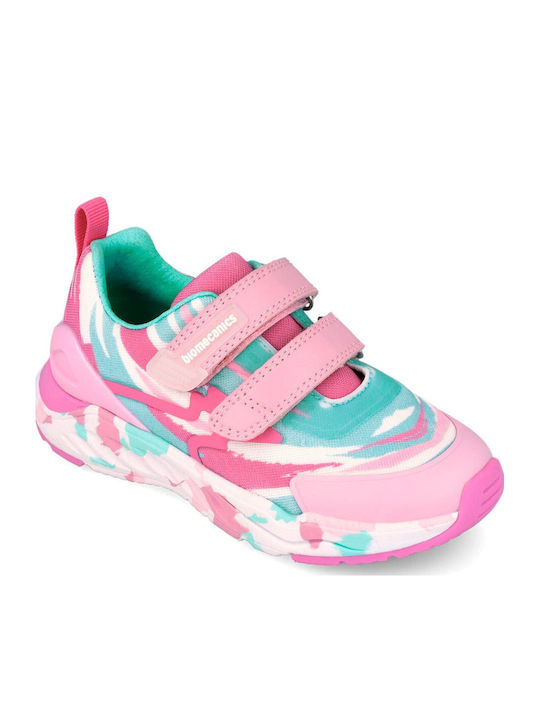 Kids Sneakers Anatomic with Hoop & Loop Closure Pink