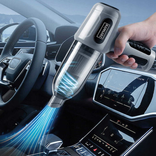 Zenwire Car Handheld Vacuum & Blower 2 in 1 Rechargeable 12V Grey