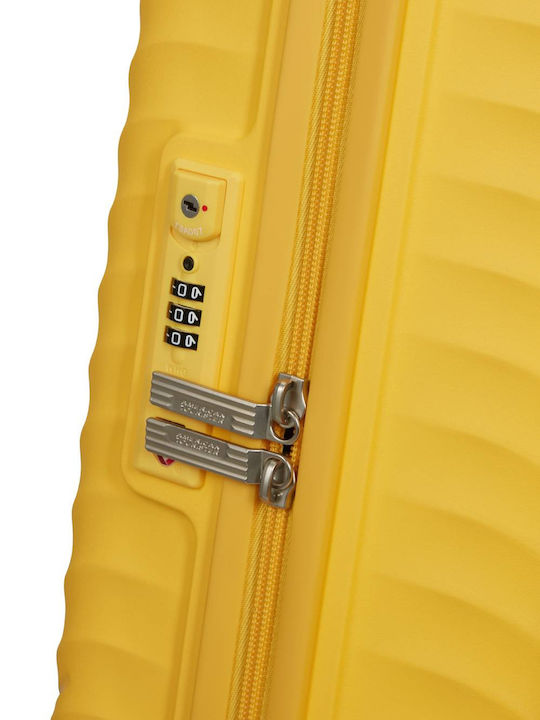 American Tourister Diablast Kabinenkoffer Hart Digital Gelb mit 4 Rädern Höhe 20cm