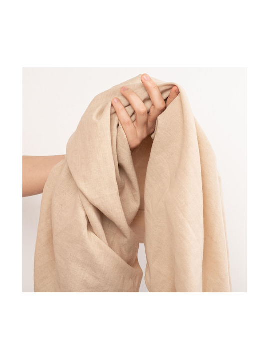 Kidizi Lenjerie De Patut Bebe Pentru Patut Din Bumbac Cu Cauciuc Bej 120x60cm