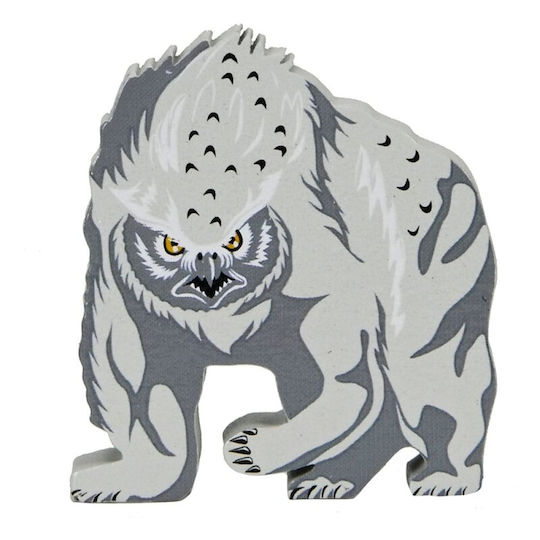 Dandd Gamelings Snowy Owlbear Wooden Token
