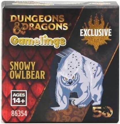Dandd Gamelings Snowy Owlbear Wooden Token