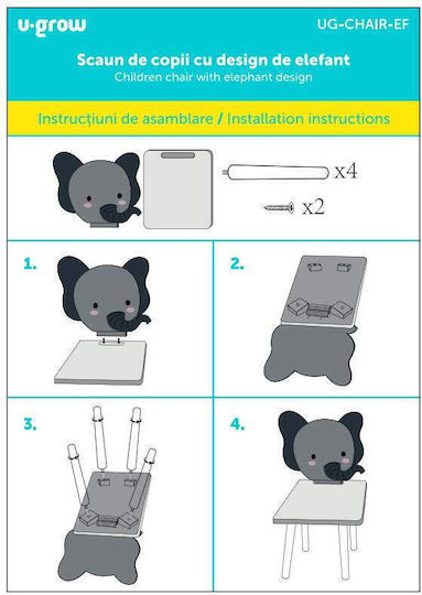 Kinderstuhl Grau