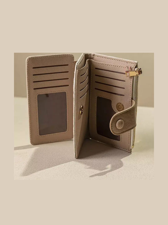 Small Women's Wallet Beige Art