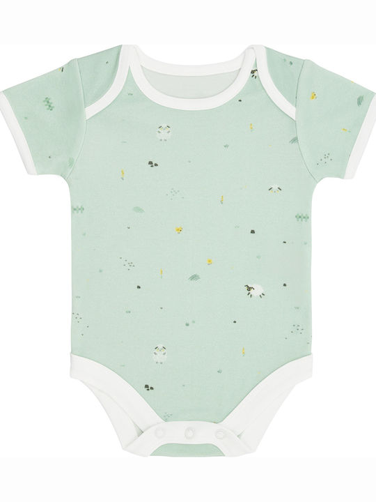 Kikka Boo Sleepy Sheep Set of Baby Bodysuits Green 3 Pieces