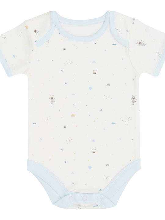 Kikka Boo Stripy Friends Baby Bodysuits Blue Set 3 Pieces