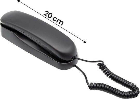 Avizar Schnurgebundenes Telefon Stummfunktion Wiederwahl Funktion P T Kompakt Schwarz