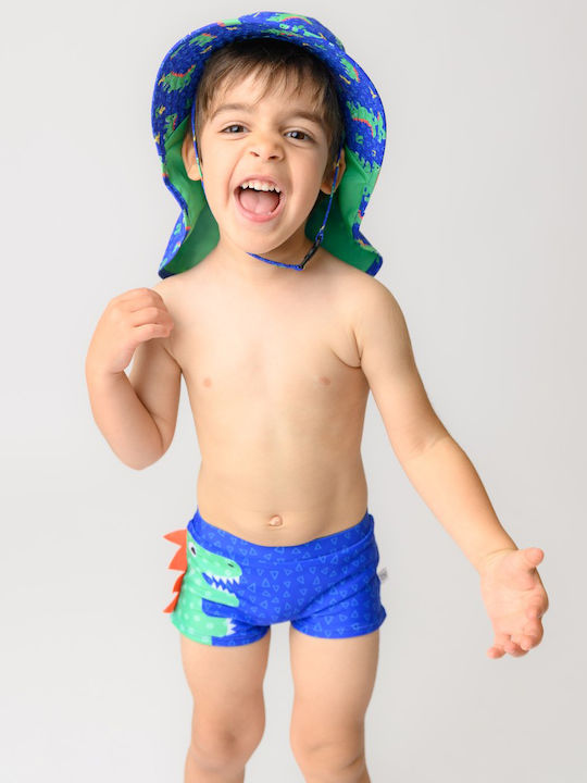 Zoocchini Costum de Baie pentru Copii Pantaloni Scurți de Înot Albastru Deschis