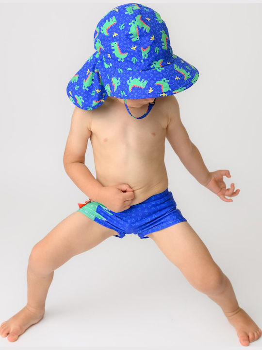 Zoocchini Costum de Baie pentru Copii Pantaloni Scurți de Înot Albastru Deschis