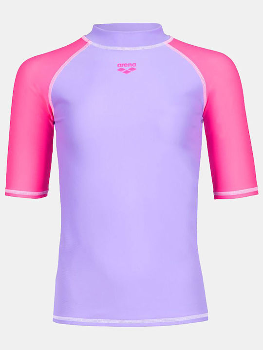 Arena Kinder Badebekleidung Rashguard Lila