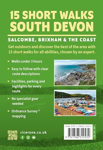 15 Short Walks In South Devon - Salcombe, Brixham And The Coast - Cicerone Press - Paperback / Softback