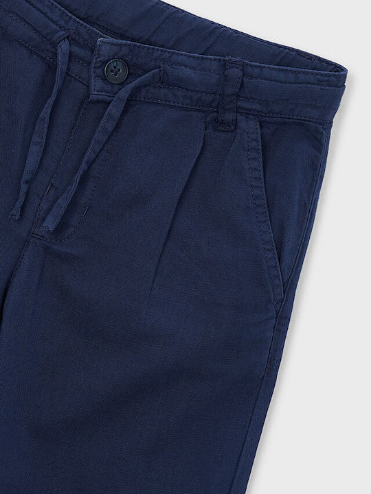 Kinderhose Leinen Blau Fit
