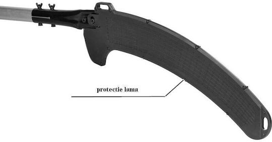 Fierăstrău De Mână Pentru Crengi Mâner Telescopic Din Aluminiu Max 2 7 M Lamă Din Oțel 47 Cm Protecție Din Plastic