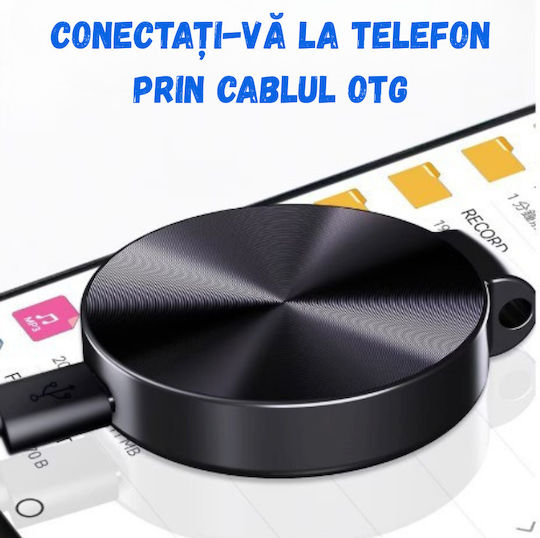 Reportofon Spion Birai Br30 16gb Activare Vocală Înregistrare Hd Autonomie 20h Tip Breloc