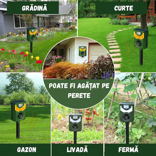 Dispozitiv Cu Ultrasunete Pentru Alungarea Rozătoarelor / Șerpilor Solar