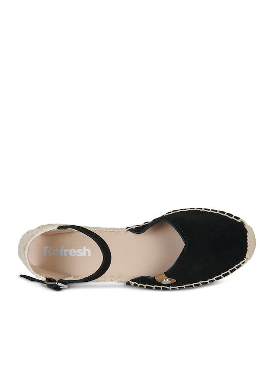 Platforme De Vară Pentru Femei Tip Espadrile Negre