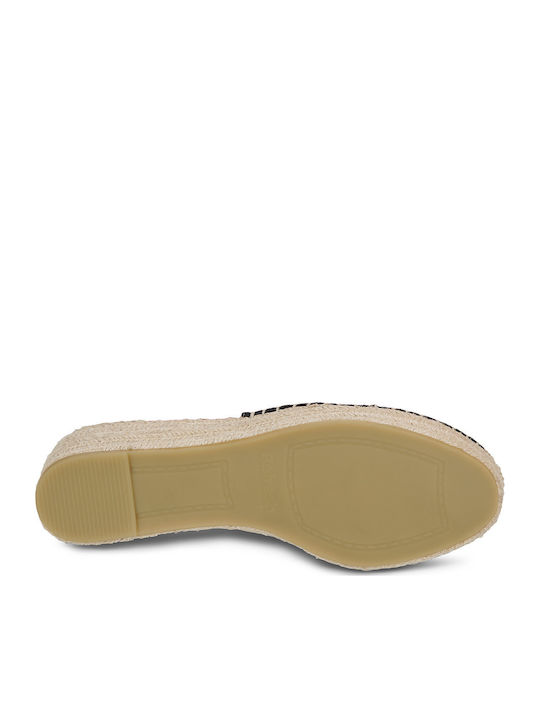 Platforme De Vară Pentru Femei Tip Espadrile Negre