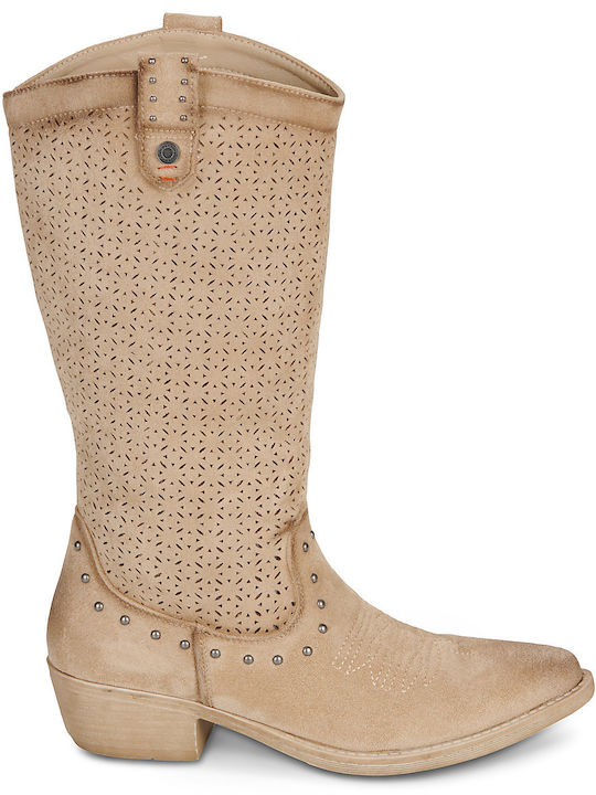 Damenstiefel Beige