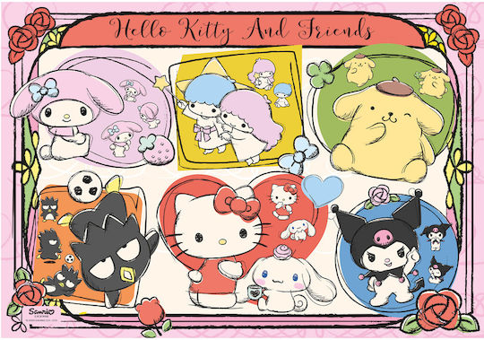 Komplettes Hellokitty Puzzle 2D 1000 Teile
