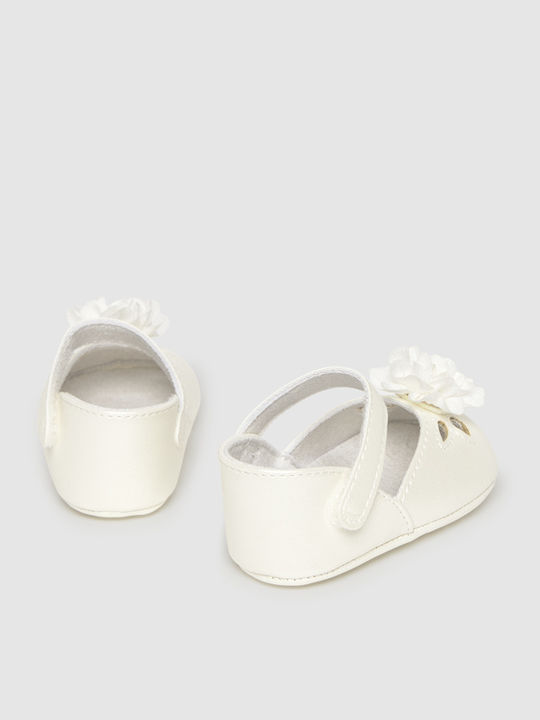 Mayoral Baby Soft-Sole Pumps White