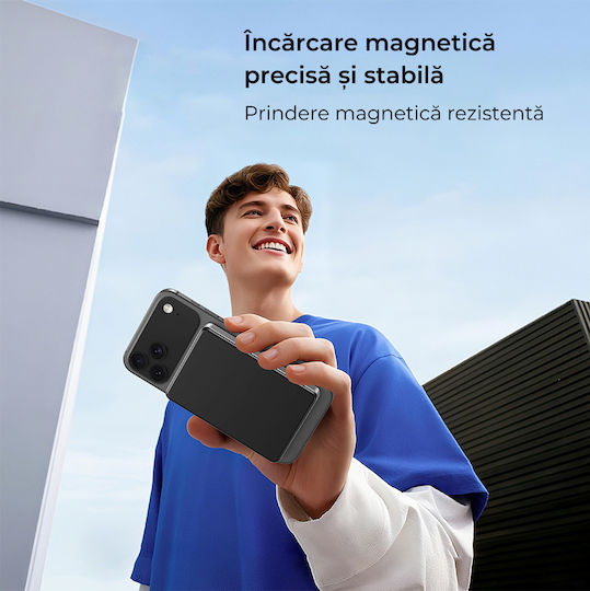 Voltres Baterie Externă MagSafe 10000mAh 25W cu Port USB-C Negru