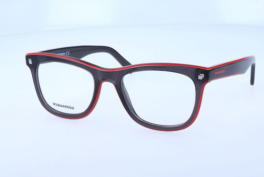 Dsquared2 Рамки За Очилa Унисекс Леща Мост Дръжка 51 19 145 Мм Dq5166-20