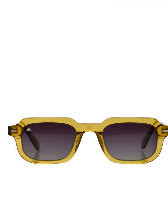 Red Raven Unisex Γυαλιά Ηλίου με Μωβ Σκελετό και Χρυσό Φακό rd--55315771621710
