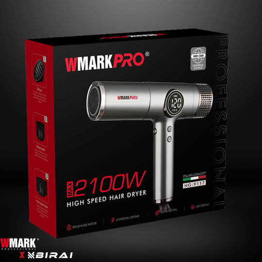 Uscător de Păr Profesional Ionic cu Difuzor 2100W