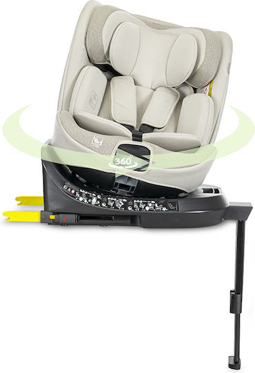 Lorelli Solaris Kindersitz Auto i-Size mit ISOfix Beige 0-36 kg