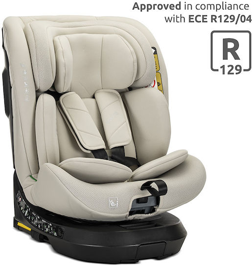 Lorelli Solaris Kindersitz Auto i-Size mit ISOfix Beige 0-36 kg
