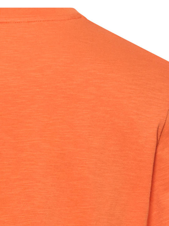 Herrenblusen Kurzarm T-Shirt Orange