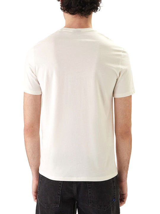 Armani Exchange Tricou Ecru-Negru