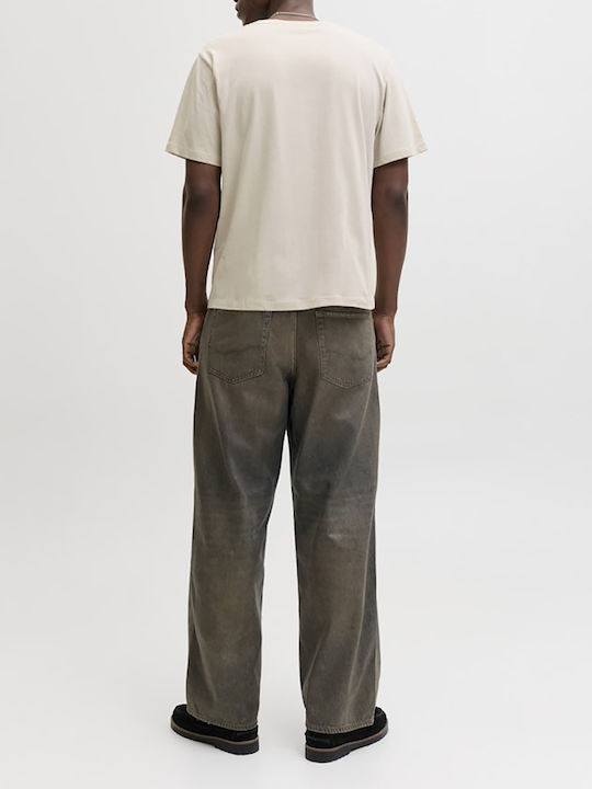 Jack & Jones Tricou Crew Moonbeam Crem Jack & Jones Tricou Crew Moonbeam Crem