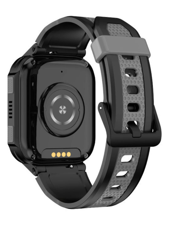 Kids Smartwatch 45.72mm WatchMe AI K10 4G with GPS & Camera Black KBLGK10BLK