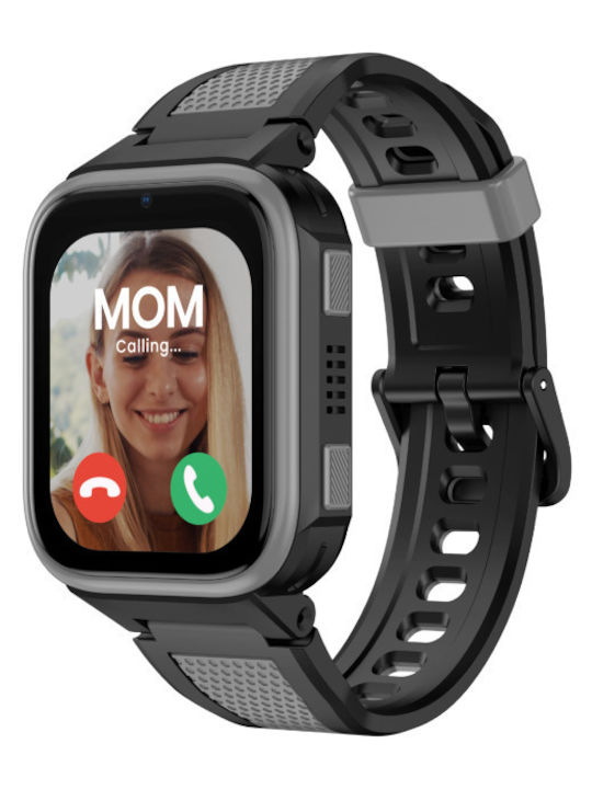 Kids Smartwatch 45.72mm WatchMe AI K10 4G with GPS & Camera Black KBLGK10BLK