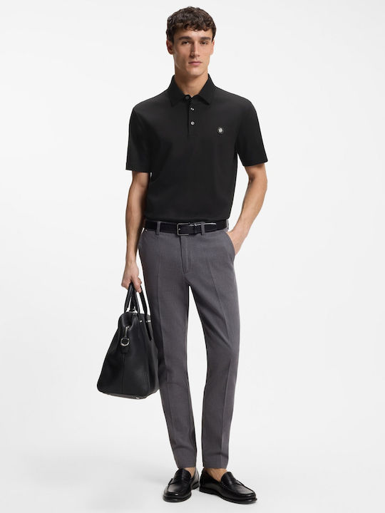 Polo Short Sleeve Blouse Black