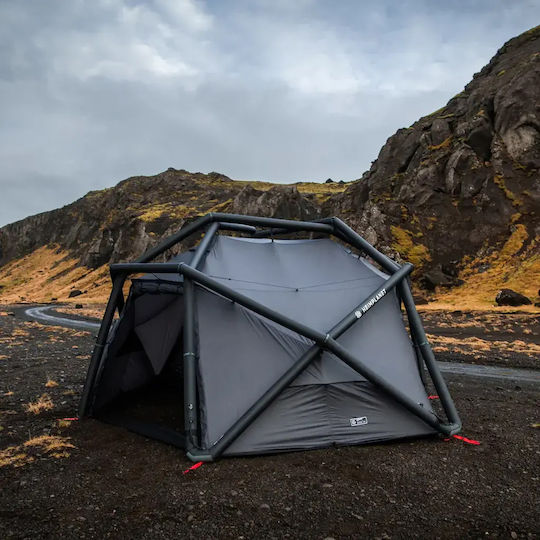Heimplanet Cloudbreak Camping Tent Geodesic Inflatable Black with Double Cloth 4 Seasons 205cm