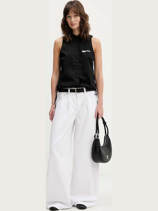 Karl Women's Cotton Sleeveless Top Black