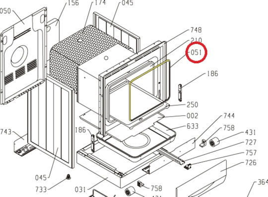 Уплътнение За Фурна Gorenje 593515 Оригинал