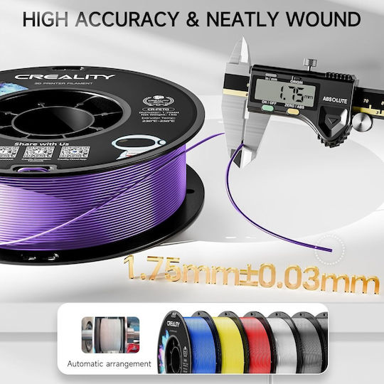 Creality3D Filament PETG Pentru Imprimantă 3D 3mm Roșu 2kg 2 Bucăți Refill