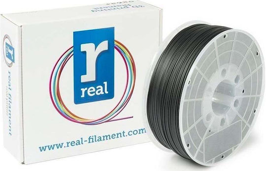 Real Filament Filament Pentru Imprimante 3D Plus ABS 1.75mm Negru 1kg 1 Bucată Bobină