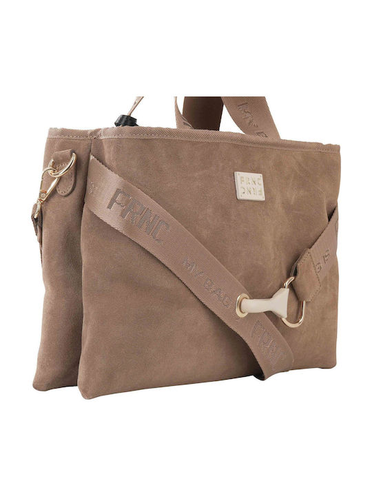Damentasche Schulter Wildleder Braun