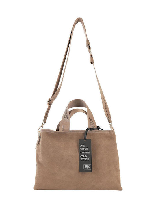 Damentasche Schulter Wildleder Braun