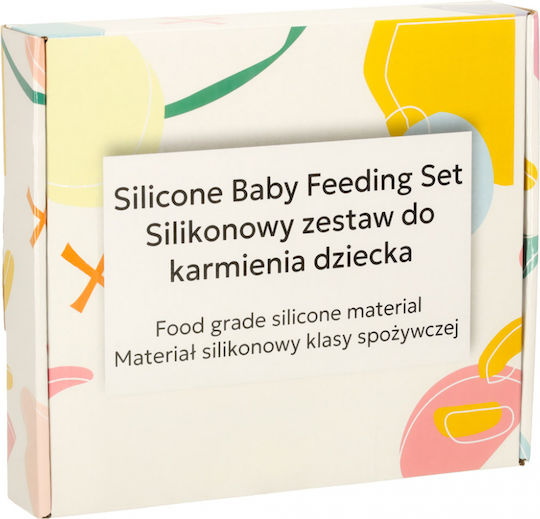 ikonka ikonka Baby- und Kinder-Essgeschirr aus Silikon Blau 4Stück
