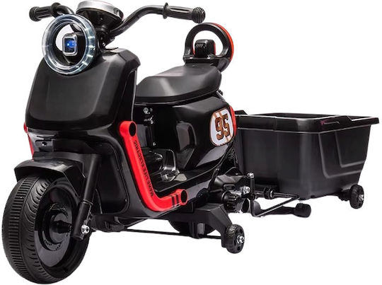 Motocicletă Pentru Copii Electrică 6 Volți Neagră