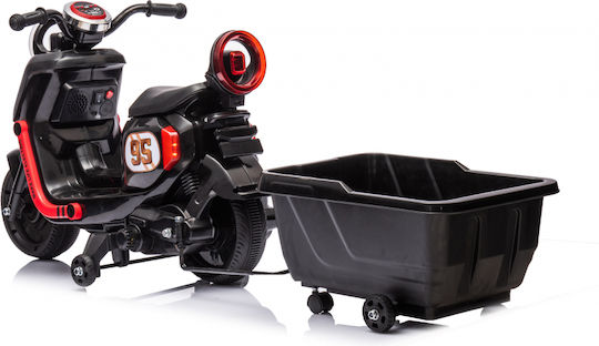 Motocicletă Pentru Copii Electrică 6 Volți Neagră