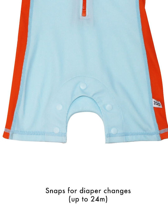 Zoocchini Kids One-Piece Swimwear Lobster Light Blue