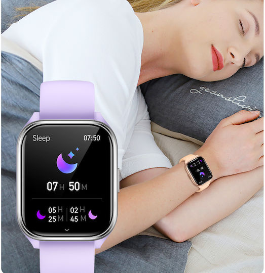 VortexIQ Smartwatch cu Monitor de Puls (Violet)
