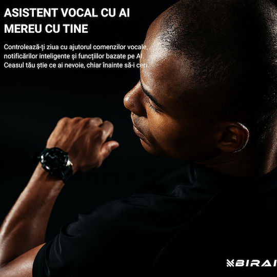 Ultra V319 Waterproof Smartwatch With Heart Rate Monitor Black